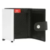 Portfel męski Peterson PTN W882-CF RFID czarny – wnętrze z aluminiowym podajnikiem kart / Peterson PTN W882-CF RFID men’s wallet black – interior with aluminum card feeder